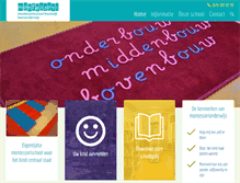 Tablet Screenshot of montessorischoolhoutwijk.nl